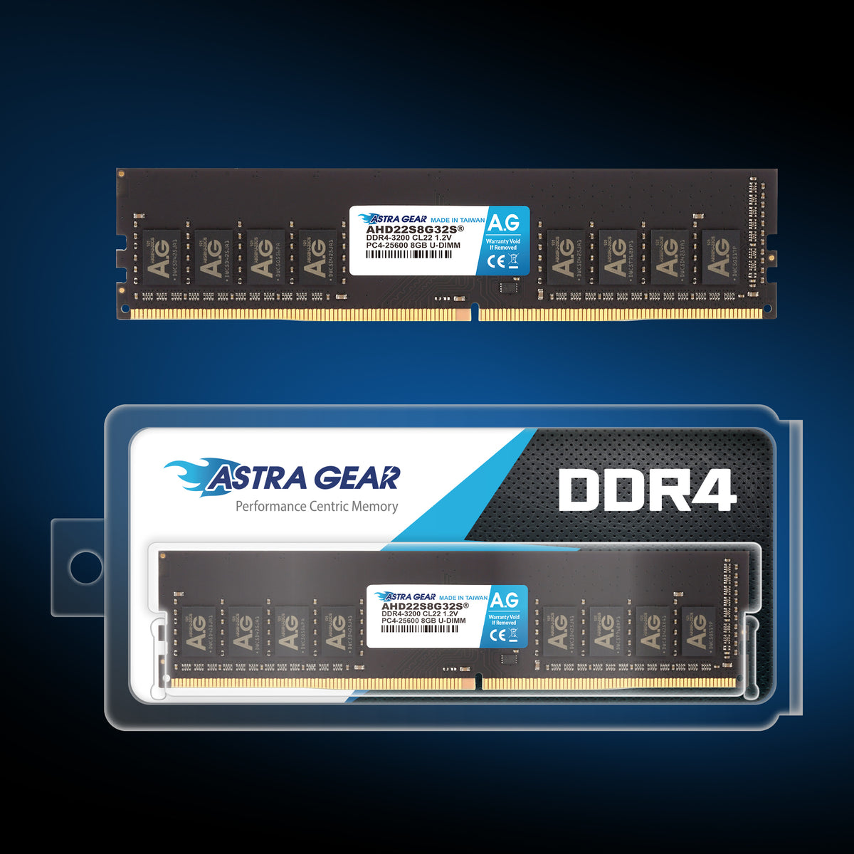 U-DIMM DDR4 8GB Standard Desktop Memory | Astra Gear