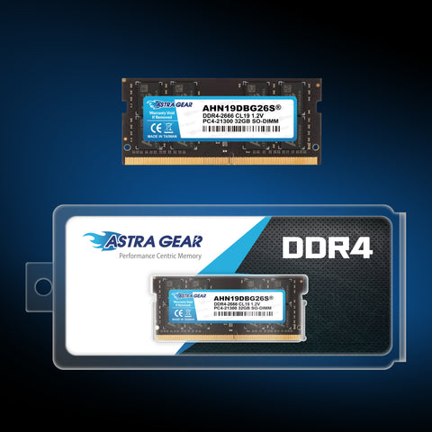Astra Gear SO-DIMM DDR4 32GB 2666MHz CL19 1.2V Upgrade Laptop Memory RAM